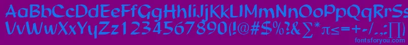 StudioDb Font – Blue Fonts on Purple Background