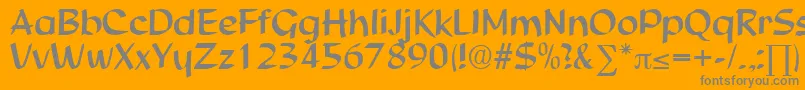 fuente StudioDb – Fuentes Grises Sobre Fondo Naranja