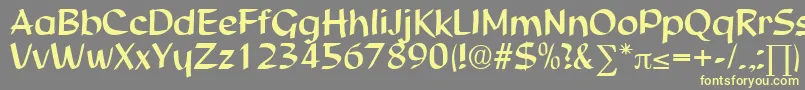 StudioDb Font – Yellow Fonts on Gray Background