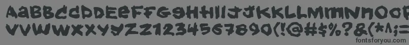 Hold Font – Black Fonts on Gray Background