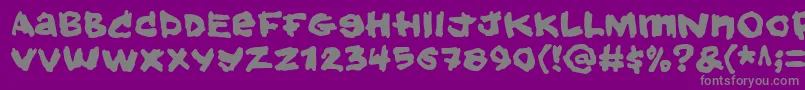 Hold Font – Gray Fonts on Purple Background