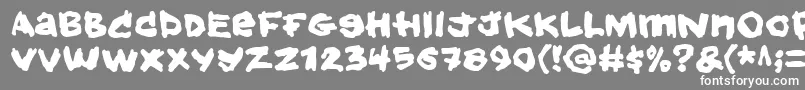 Hold Font – White Fonts on Gray Background