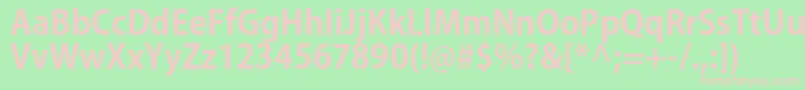 KozgoproBold Font – Pink Fonts on Green Background