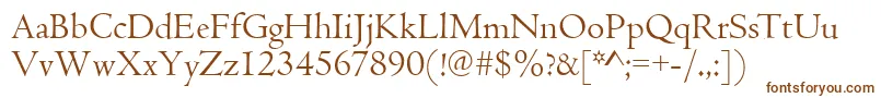 CambridgeRegular Font – Brown Fonts on White Background