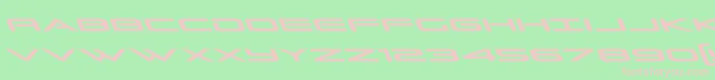 Grandsportleft Font – Pink Fonts on Green Background