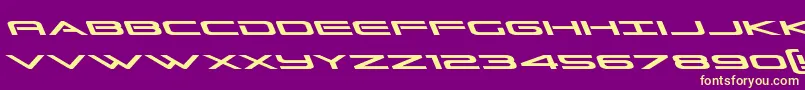 Grandsportleft Font – Yellow Fonts on Purple Background