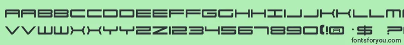 911Porscha Font – Black Fonts on Green Background