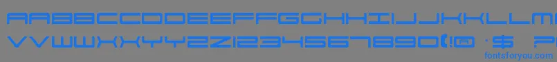 911Porscha Font – Blue Fonts on Gray Background