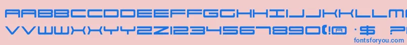 Шрифт 911Porscha – синие шрифты на розовом фоне