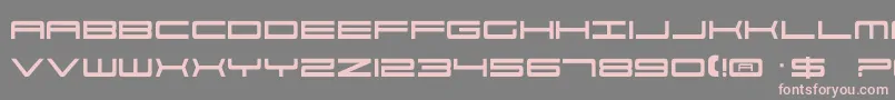 Fonte 911Porscha – fontes rosa em um fundo cinza