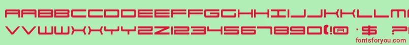 911Porscha Font – Red Fonts on Green Background
