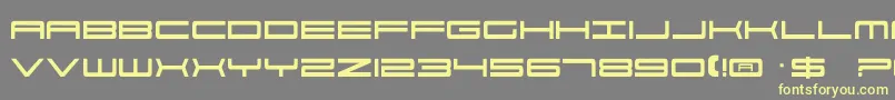 911Porscha Font – Yellow Fonts on Gray Background