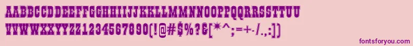 AGildiatitulgr Font – Purple Fonts on Pink Background