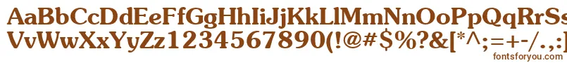 SouvienneBold Font – Brown Fonts on White Background