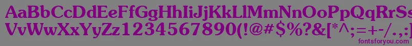 SouvienneBold Font – Purple Fonts on Gray Background