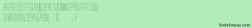 Weitere Informationen zur Diner Skinny-Schriftart Diner Skinny-Schriftart – Schwarze Schriften auf grünem Hintergrund