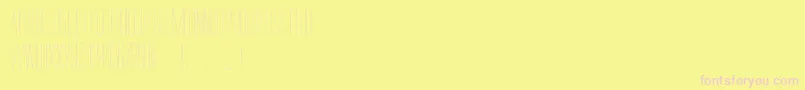Diner Skinny Font – Pink Fonts on Yellow Background