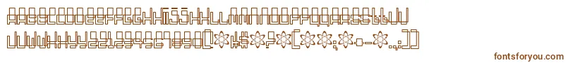 Шрифт Oddessey3000 – коричневые шрифты на белом фоне