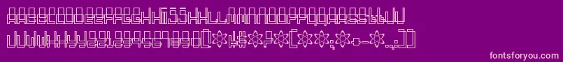 Oddessey3000 Font – Pink Fonts on Purple Background