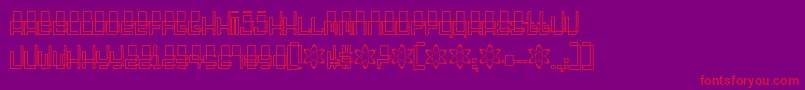 Oddessey3000 Font – Red Fonts on Purple Background