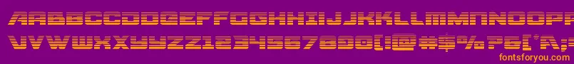 Aircruisergrad Font – Orange Fonts on Purple Background