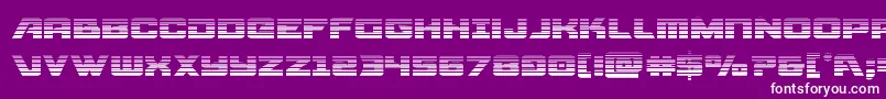 Aircruisergrad Font – White Fonts on Purple Background