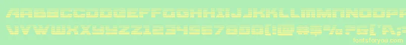 Aircruisergrad Font – Yellow Fonts on Green Background