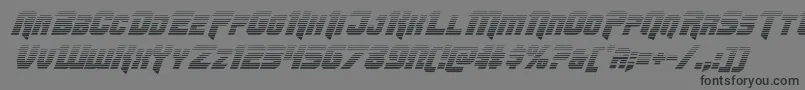 フォントOmegaforcegradital12 – 黒い文字の灰色の背景