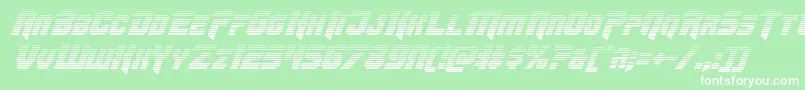 Шрифт Omegaforcegradital12 – белые шрифты на зелёном фоне