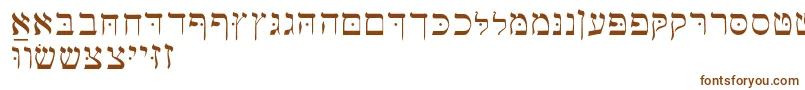 Hebrewbasic Font – Brown Fonts
