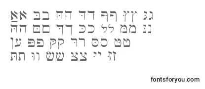 Schriftart Hebrewbasic