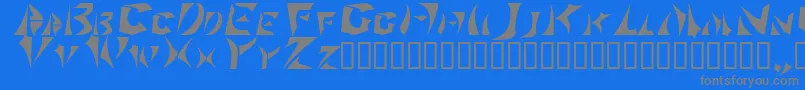 フォントSabertoo2 – 青い背景に灰色の文字