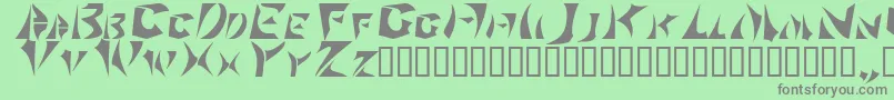 フォントSabertoo2 – 緑の背景に灰色の文字