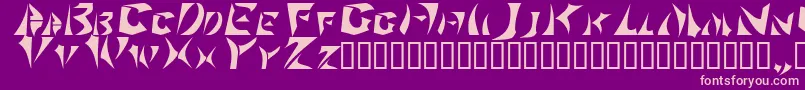 Шрифт Sabertoo2 – розовые шрифты на фиолетовом фоне