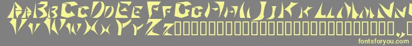 Sabertoo2-fontti – keltaiset fontit harmaalla taustalla