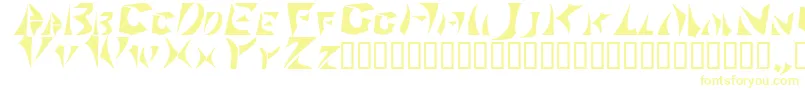 Sabertoo2-fontti – keltaiset fontit valkoisella taustalla