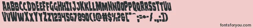 Clubberlangleft Font – Black Fonts on Pink Background