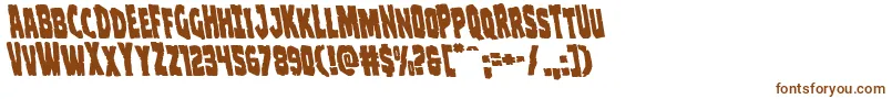 Clubberlangleft Font – Brown Fonts on White Background