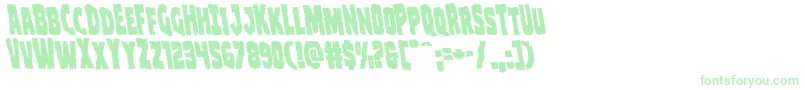 Clubberlangleft Font – Green Fonts on White Background