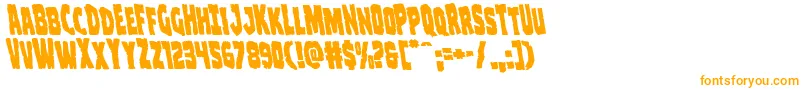 Clubberlangleft Font – Orange Fonts on White Background