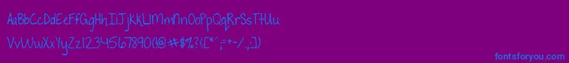 ToThePoint Font – Blue Fonts on Purple Background