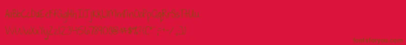 Police ToThePoint – polices brunes sur fond rouge