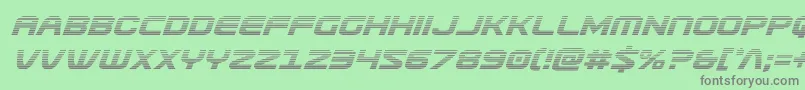 Usuzigradital Font – Gray Fonts on Green Background