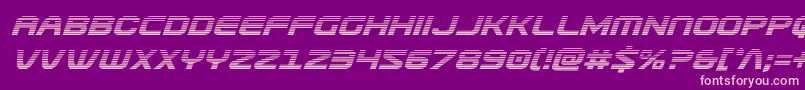 Usuzigradital Font – Pink Fonts on Purple Background