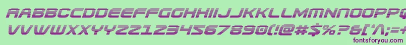 Usuzigradital Font – Purple Fonts on Green Background