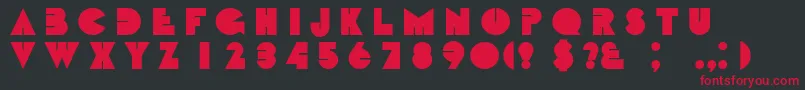 Babyteet Font – Red Fonts on Black Background