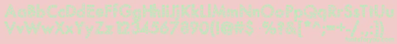 Mixspotted Font – Green Fonts on Pink Background