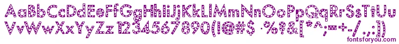 Mixspotted Font – Purple Fonts on White Background