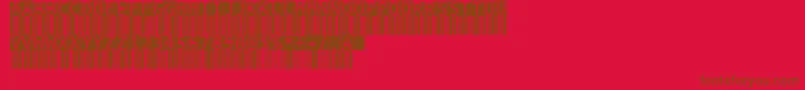 BarmkodeInverse Font – Brown Fonts on Red Background