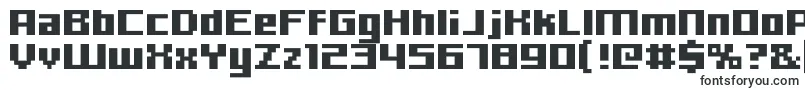 Шрифт Hooge0665 – блочные шрифты